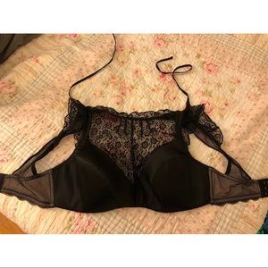 VS high neck lace bra